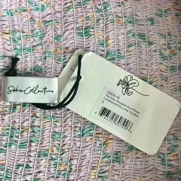 Sokee Collective Babydoll Ditsy Floral Cottagcore Dress, Sz Small. NWT - Picture 10 of 16